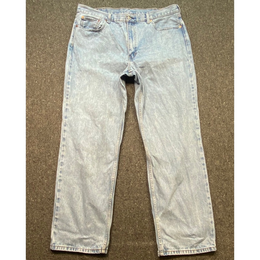 Levi 550 Relaxed Fit Jeans Sz 40 Mens Blue Skater Streetwear Light Wash Denim